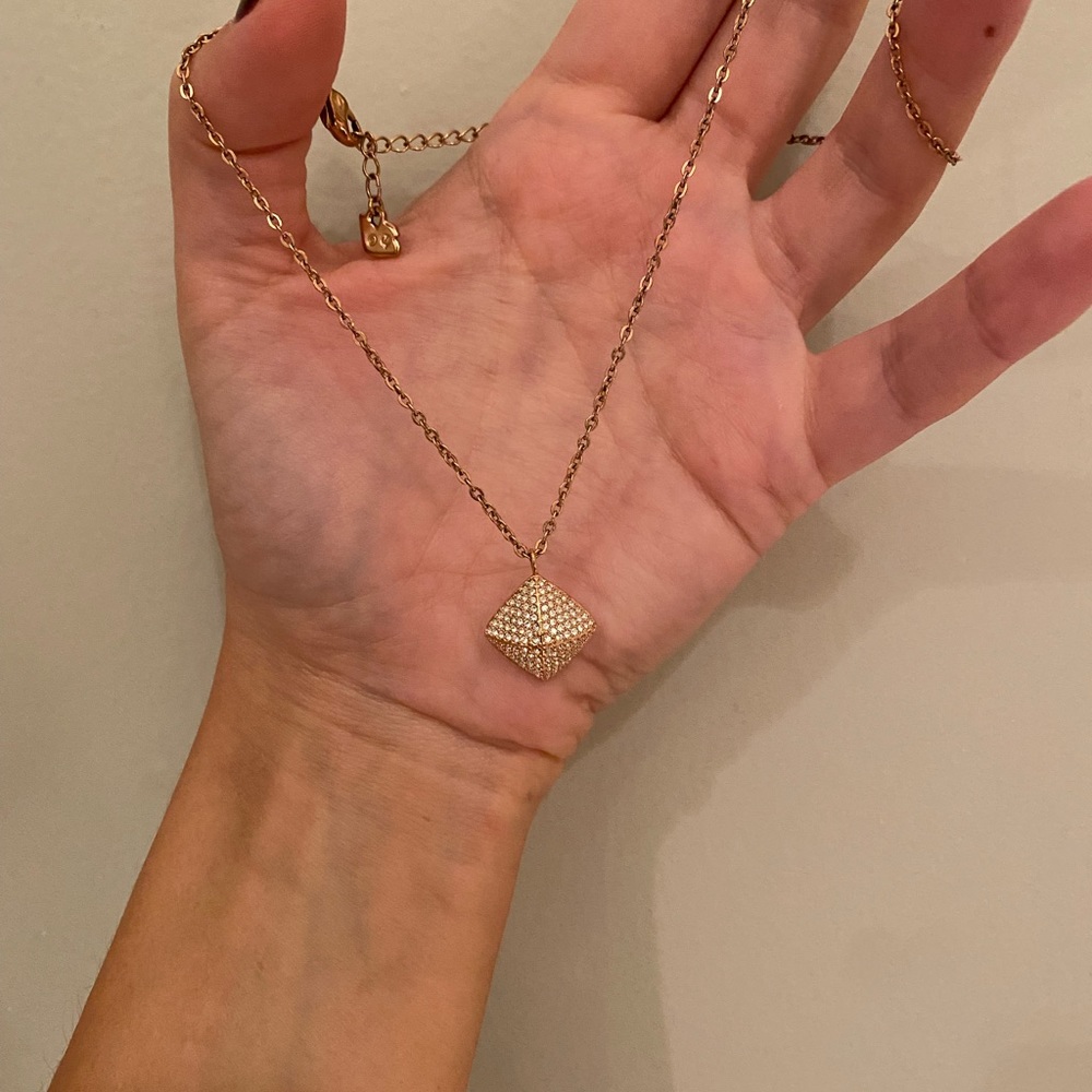 Rose gold Swarovski pendant